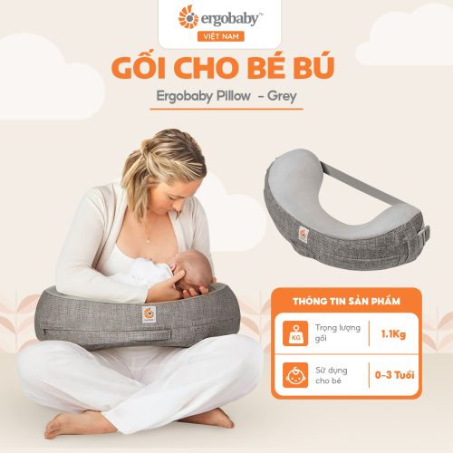 Natural Curve Nursing Pillow - Grey